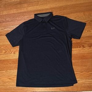 Mens navy Under Armour polo